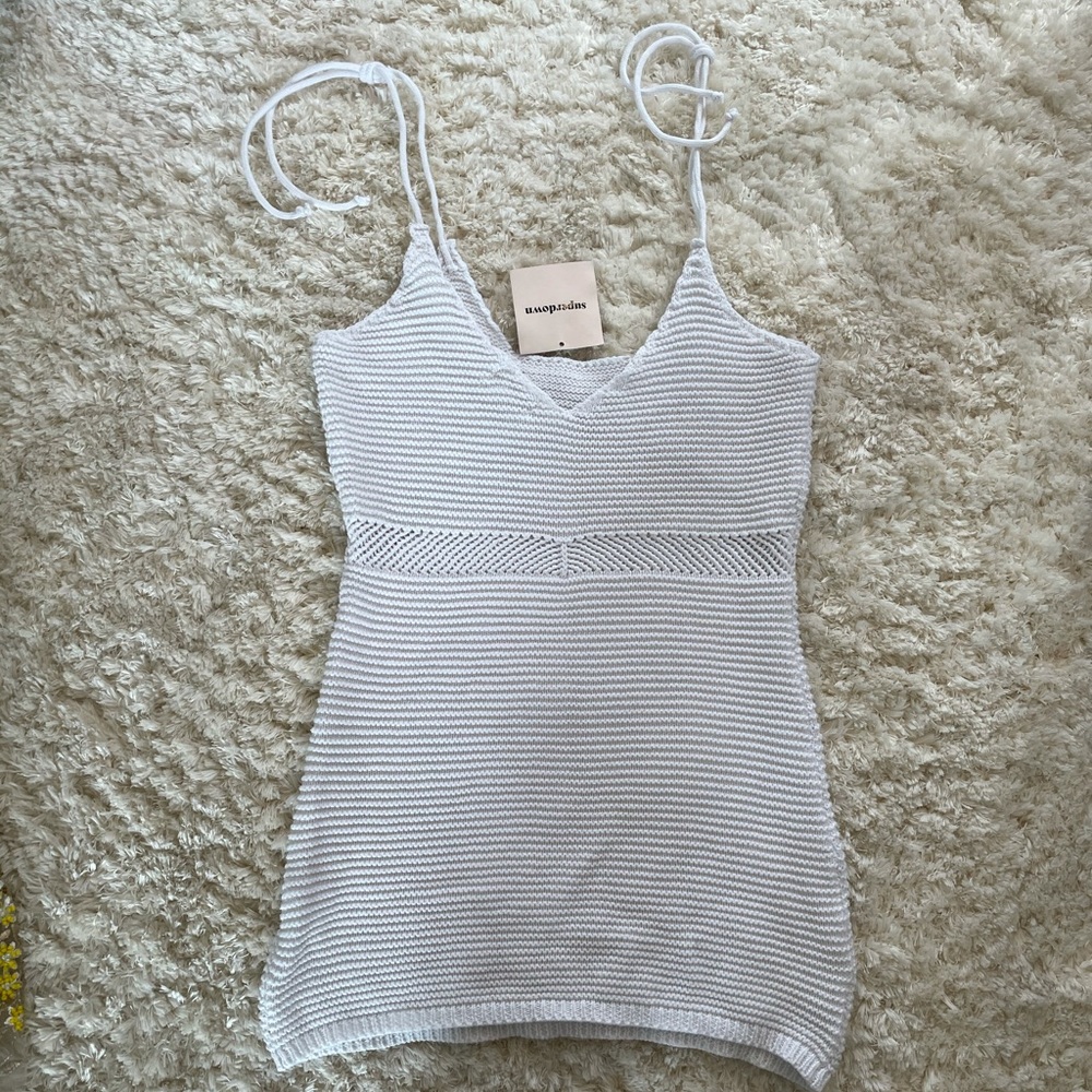 ✨NWT✨ Superdown Knit White Dress — Small
